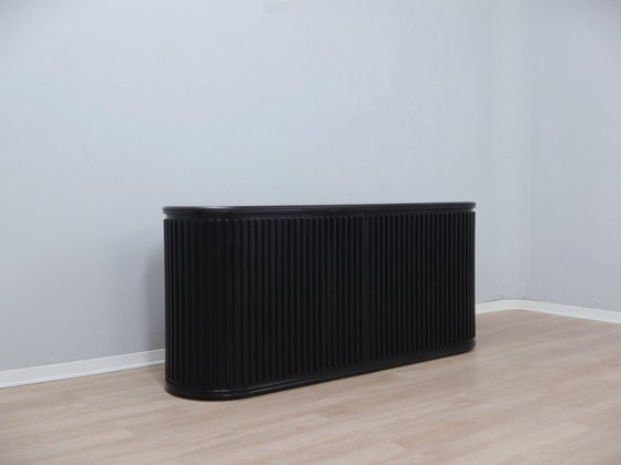 Image 1 of Vintage A'dammer gelamineerd dressoir van A. van den Nieuwelaar voor De Padova 1970