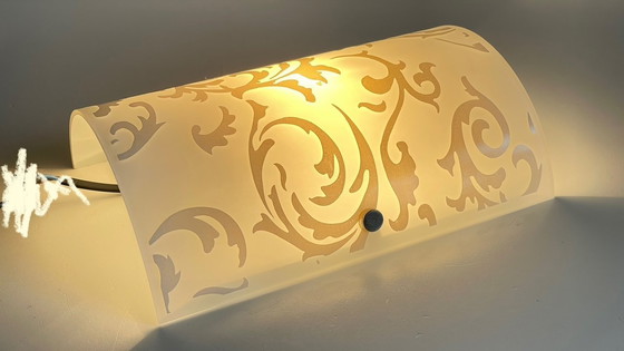 Image 1 of Polished and Silk-screened Glass Wall Lamp by Eglo