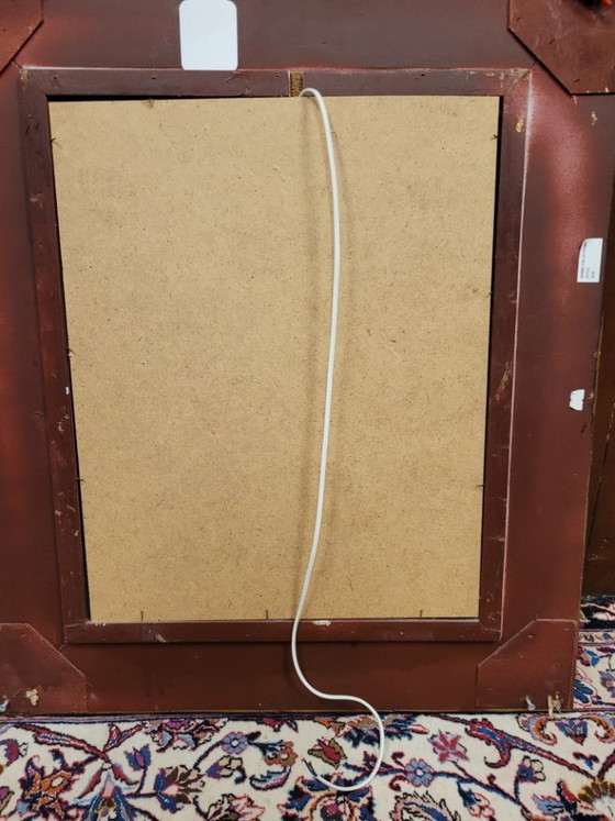 Antique Bathroom Mirror with Heating Element – Glass, Wood (photo 5 of 6)