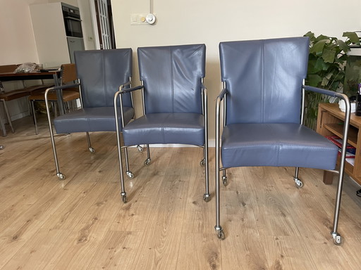 Chaises Bert Plantagie type avec roulettes