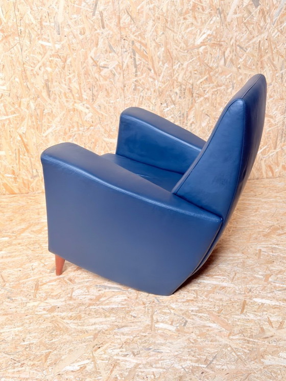 Image 1 of Vintage armchair blue leather