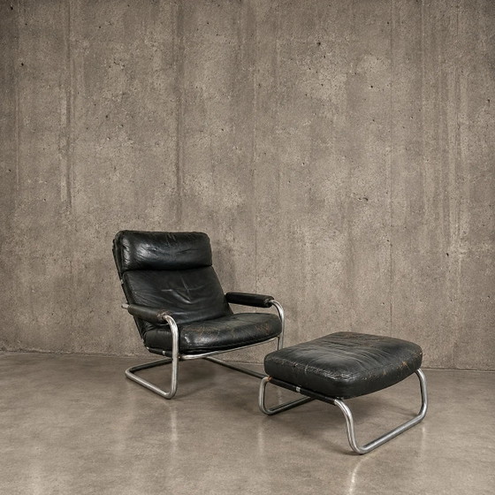 Gelderland 601 "Meneer Oberman" fauteuil lounge / ottoman / Jan des Bouvrie (photo 6 of 7)