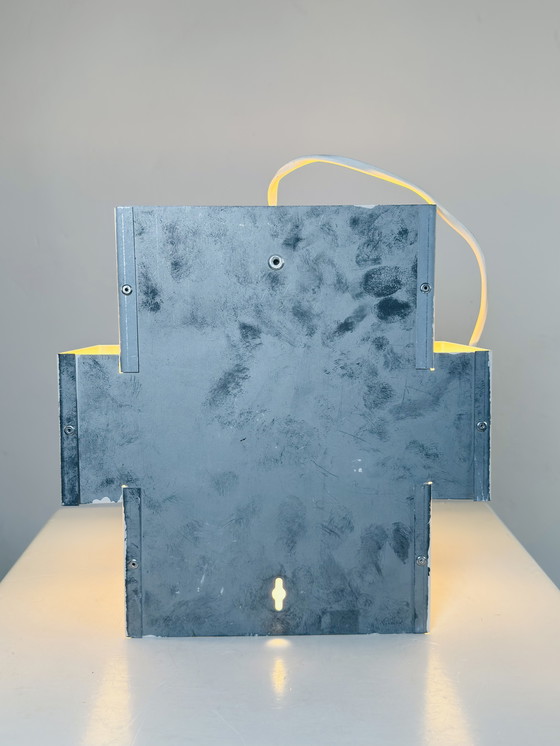 Image 1 of GEOMETRIC WALL LAMP BY J.J.M. HOOGERVORST FOR ANVIA NEDERLAND, THE NETHERLANDS, 1960s