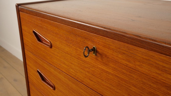 Cassettiera danese vintage | Teak | 6 cassetti | 109 cm – Cassettiere, Wood (photo 5 of 9)