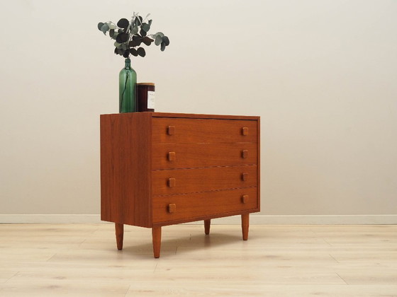 Image 1 of Cómoda de teca, diseño danés, años 70, producción: Dinamarca
