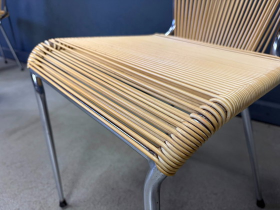 Vintage 'Scoubidou' stoelen, set van 6 - jaren 60 – Eetkamerstoelen, Metal, Plastic (photo 4 of 9)