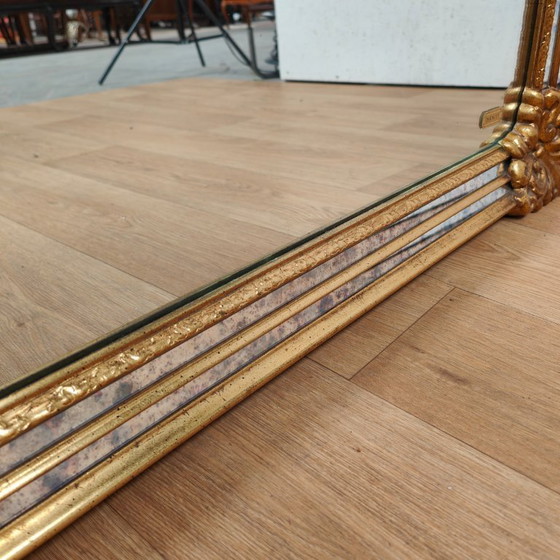 Image 1 of Miroir de cheminée DeKnudt style Hollywood Regency, taille XXL