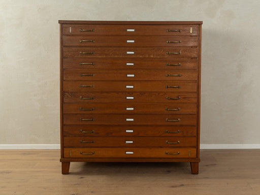 1950s Drawer Plan Cabinet, Vintage