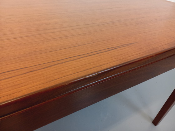 Image 1 of Table à Manger Scandinave Vintage des Années 50 60 en Teck avec Rallonge