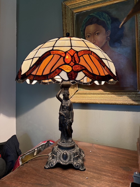 Image 1 of Original Honsel Leuchten Tiffany style lamp
