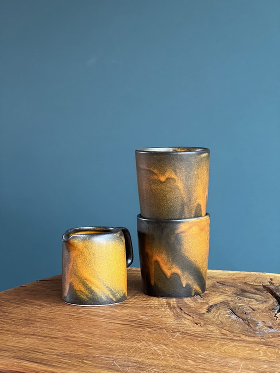 Image 1 of West-Duitsland koffiemokjes en melkkannetje