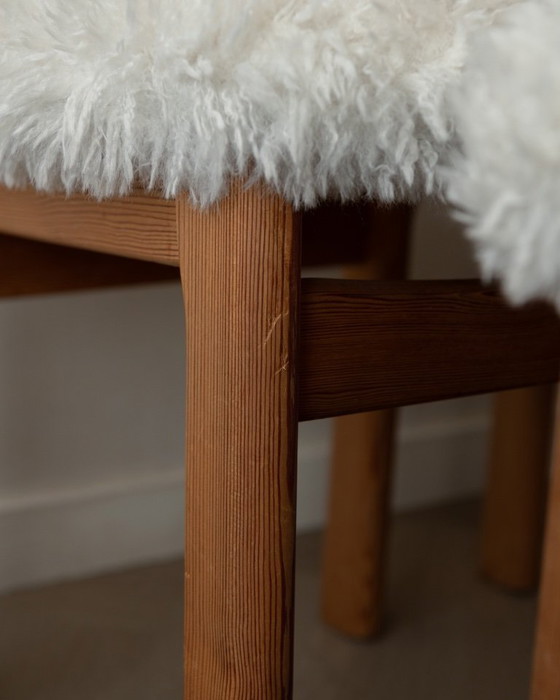 Image 1 of Vintage Danish Pine Dining Chairs (Set of 4) | Niels Koefoed Style | Rustic Scandinavian Modern | 1970s–80s