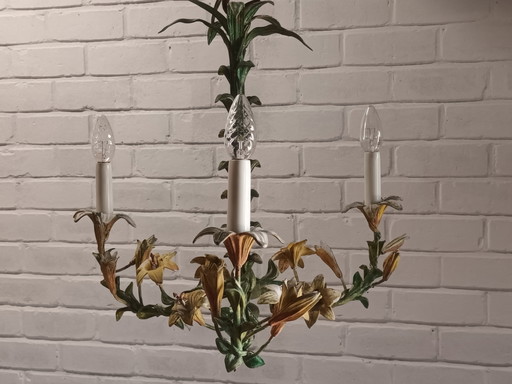Lustre avec fleurs