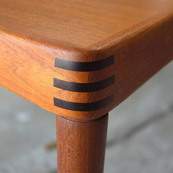 H.W. Klein, Bramin extendable dining table + 6 chairs teak 60's, Dining set, Wood, Brown (photo 4 of 22)