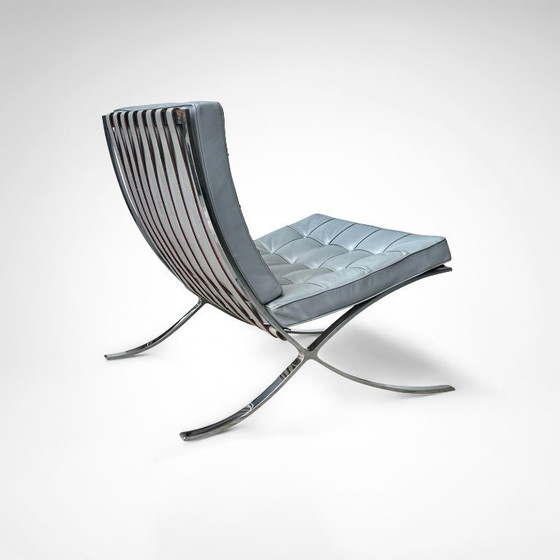 Image 1 of Barcelona loungestoel MR90 van Mies van der Rohe voor Knoll, jaren 80.