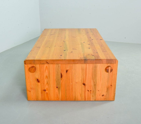 Image 1 of Yngve Ekstrom Mid-Century Scandinavian Design ‘Dymling’ Coffee Table in Solid Pinewood for Swedese. Sweden, 1970s.