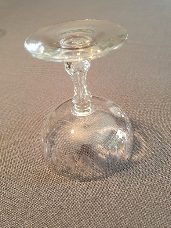 4 copas de champán de cristal Val Saint Lambert (1920) – Vasos y jarras, Crystal, Glass (photo 4 of 5)