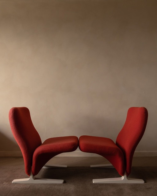 Set aus 2 Pierre Paulin „Concorde“ F780 Lounge-Sesseln für Artifort – 1960er Jahre