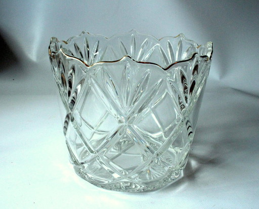 Bac à glaçons - Seau à glace - Seau à champagne - Verre en cristal de plomb