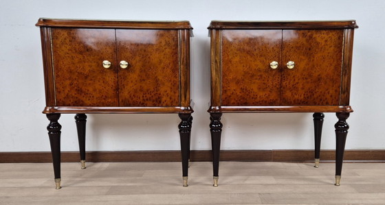 Image 1 of Art Deco bedside tables from the Marche region