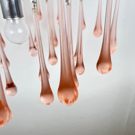 Image 1 of Vintage Murano blown glass chandelier – Italy, 1970s