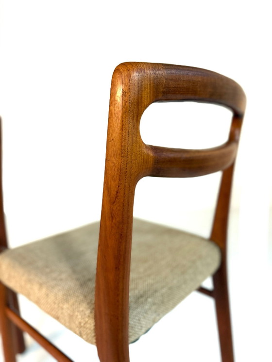 Image 1 of Set di 4 sedie da pranzo vintage danesi anni '70