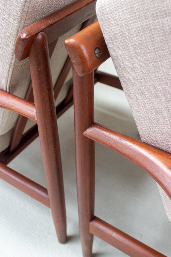 Image 1 of 2 poltrone vintage in teak, poltrona danese di metà secolo, anni '60