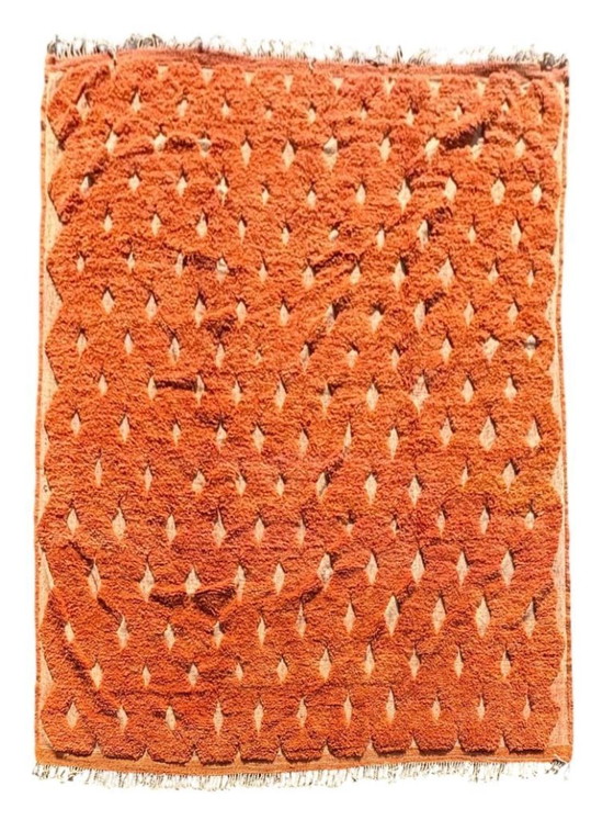 Image 1 of Marokkaans Mrirt wollen tapijt, authentiek Marokkaans tapijt, 3x3m