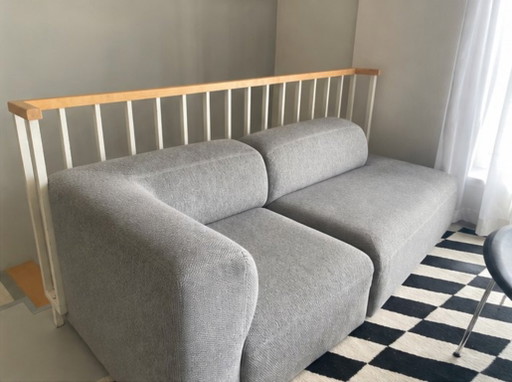 Sofá Bolia Angle, 2 módulos, gris claro – modulaire banken, Textile (photo 2 of 5)