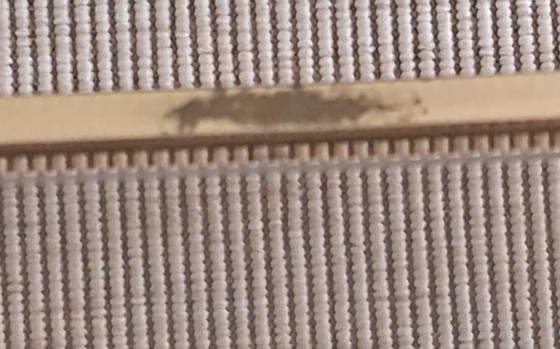 Image 1 of Vintage mimiset goudkleurig metaal rookglas