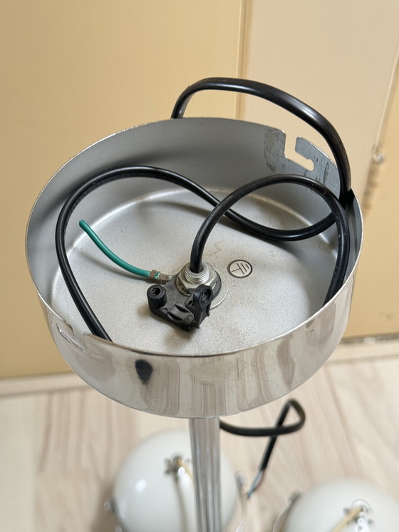 Image 1 of Originaler Space Age-Kronleuchter aus den 1960er/70er Jahren mit sechs verstellbaren Augapfelschirmen