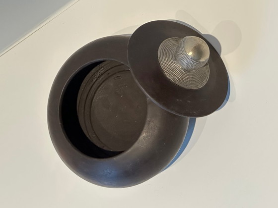 Image 1 of Decorative jar with lid - Tadelakt