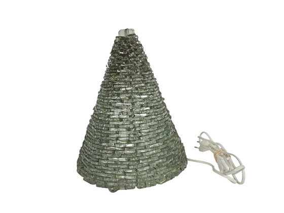 Image 1 of Lampe Pyramide Vintage - Construite à partir de morceaux de verre - Moderne - Verre et Métal - France - 70's
