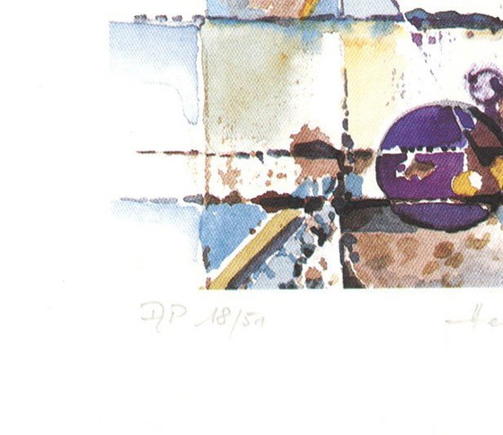 Image 1 of Schüppel, Hem - Untitled - Color offset lithograph - Artists of the World - Handsigned