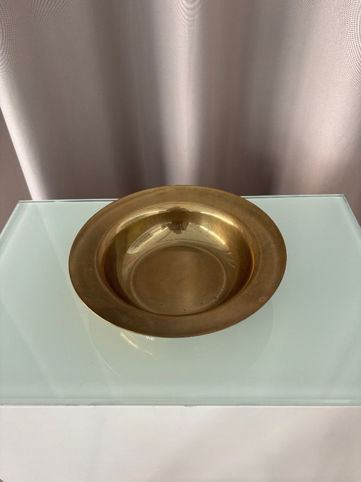 Bol decorativo/recipiente de latón vintage – Artisan, decoratieve objecten, Bronze