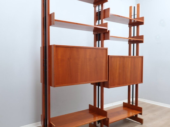 Image 1 of Mid-Century Italian teak bookcase / room divider AV Arredamenti 1960s