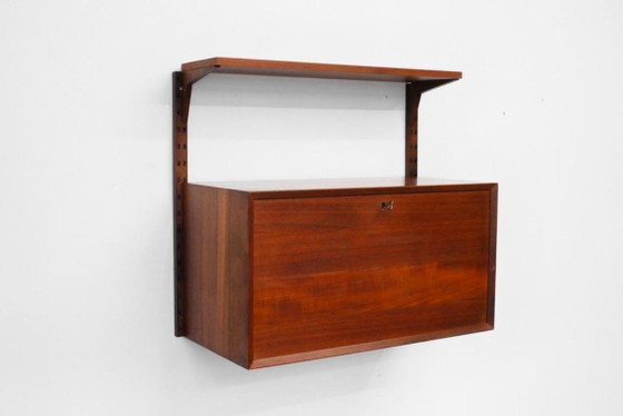 1/1 Poul Cadovius Royal System Secretary Bar Teak 60s, Wall cabinet, Wood, Brown (photo 5 of 12)