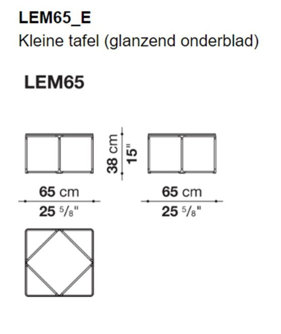 Image 1 of 1 set di 2 tavolini da caffè B&B Italia Lemante