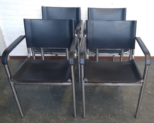 4x Bauhaus style chairs '70s