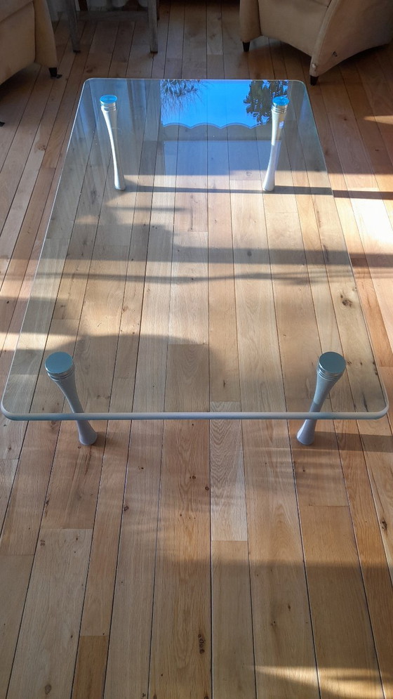 Image 1 of Mesa de centro de cristal grueso, Rolf Benz