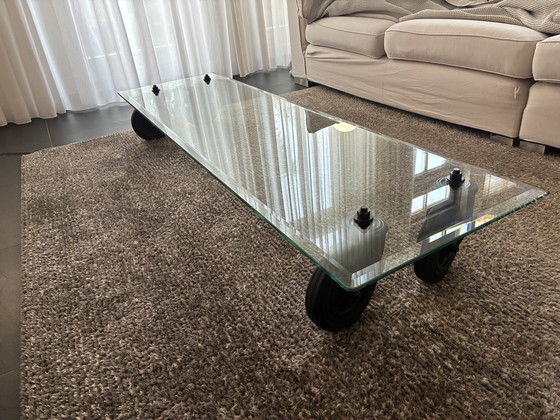 Image 1 of Couchtisch mit Rollen, 190 x 54 cm