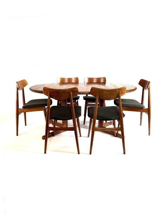 Image 1 of Vintage extendable dining table, Gudme Møbelfabrik '60