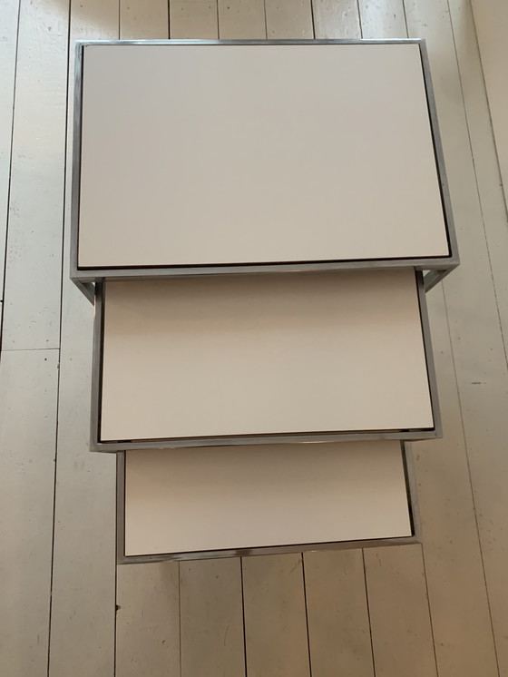 Image 1 of Side tables by Cees Braakman for Pastoe - reversible tops