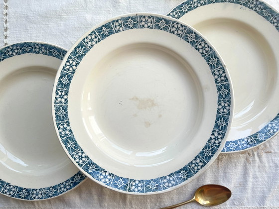 6 Piatti Fondi Longchamp 'René' in Ironstone Blu – Stoviglie (photo 15 of 16)