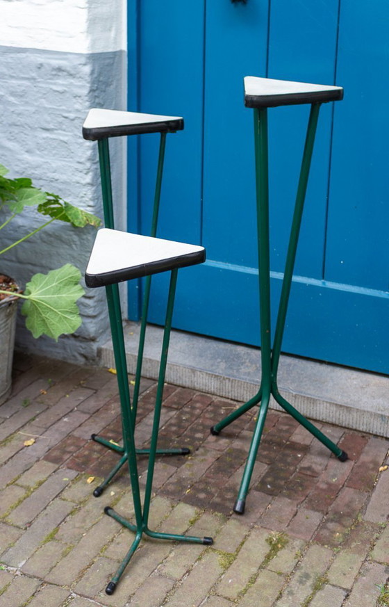 Image 1 of Ensemble de 3 supports géométriques pour plantes - table à plantes