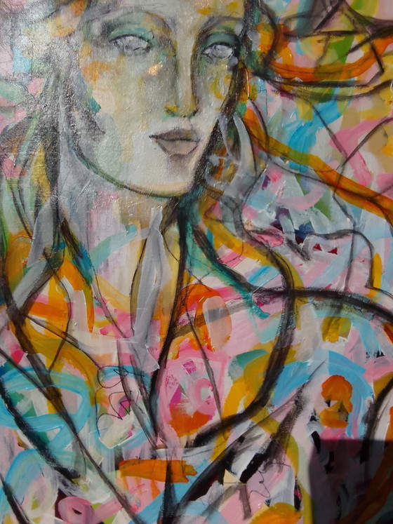 Image 1 of Acrylic painting "sun"