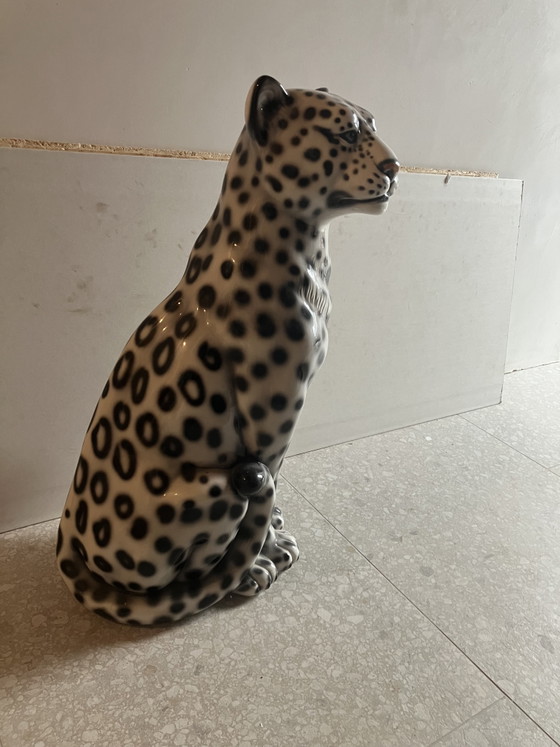 Leopardo delle nevi in ​​ceramica – Oggetti decorativi (photo 4 of 5)