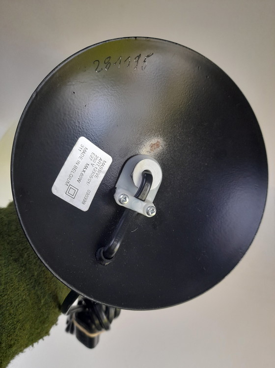 Image 1 of Mushroom-shaped table lamp in chrome and wood