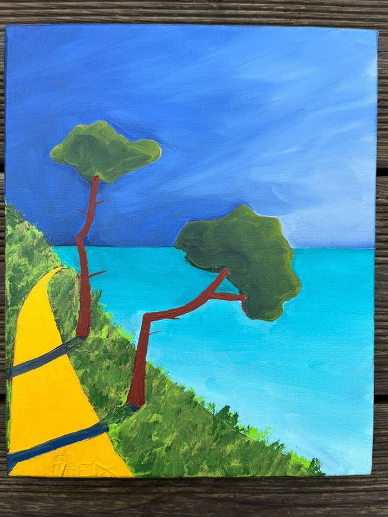 Image 1 of Óleo y acrílico sobre lienzo tensado. Tamaño 3F 27x22cm.