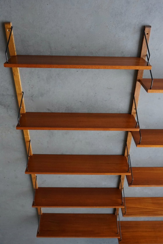 Image 1 of Estantería de pared danesa de mediados de siglo, Poul Cadovius para Cado, 1960